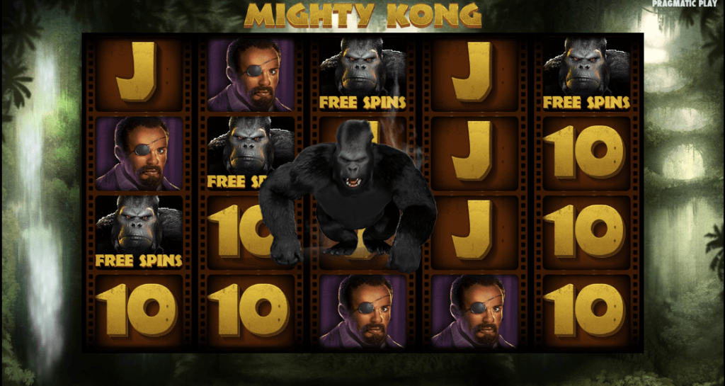 Mighty Kong（マイティー・コング）RTPやフリースピン確率｜ゴリラのシンボル停止でフリースピン突入
